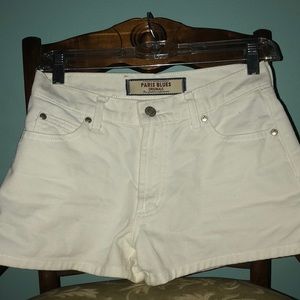 Paris Blues Originals white jean shorts
